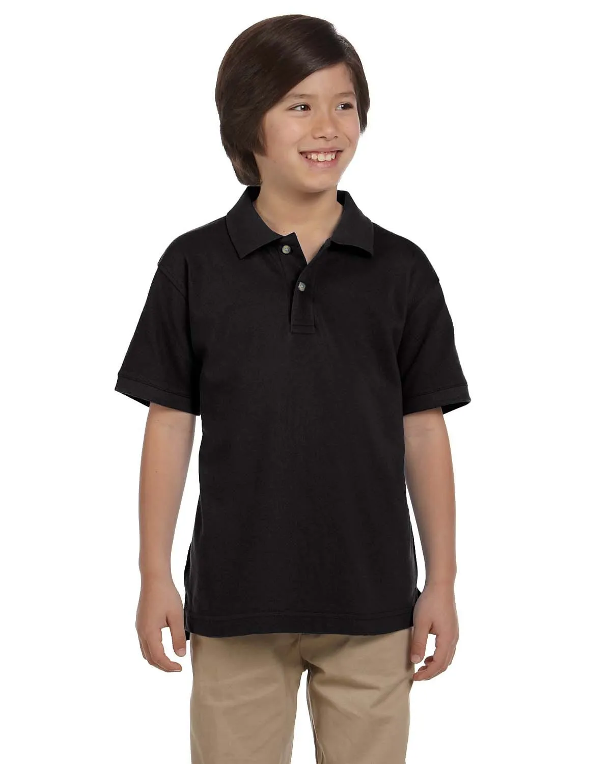 Harriton Youth Pique Knit Polo Shirt