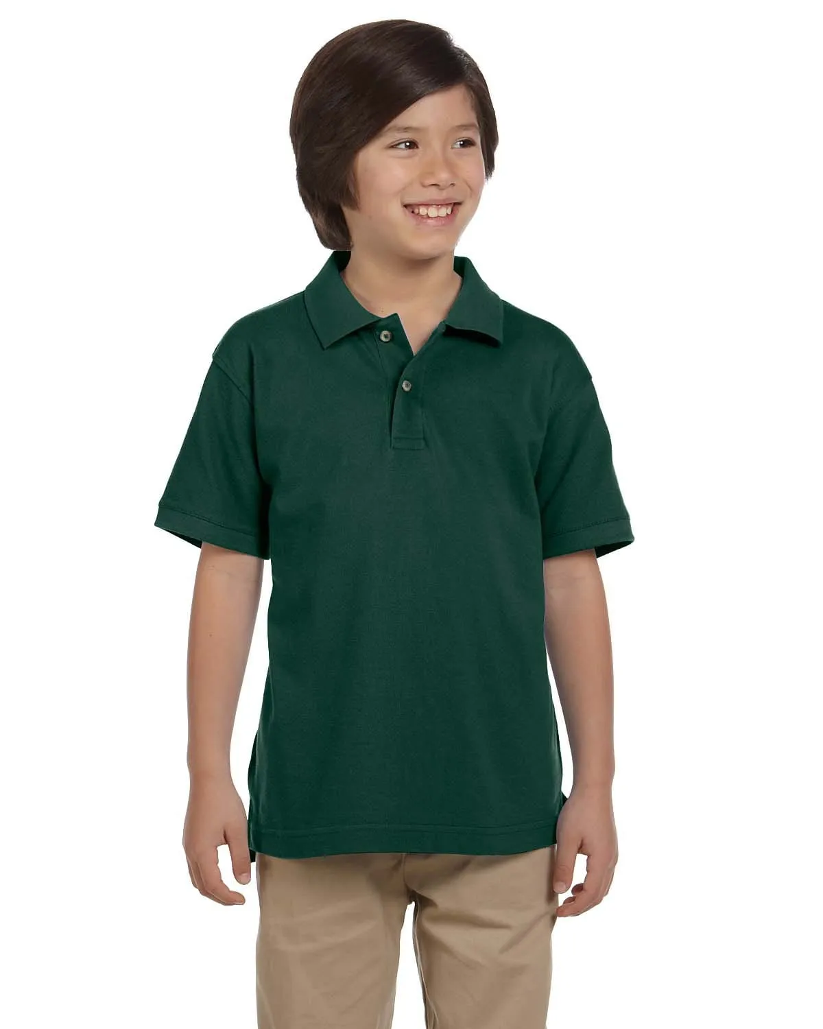 Harriton Youth Pique Knit Polo Shirt
