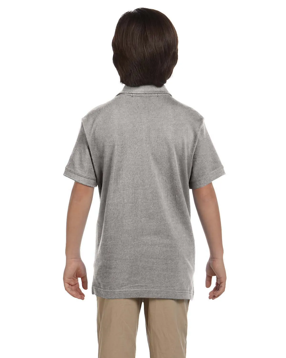 Harriton Youth Pique Knit Polo Shirt