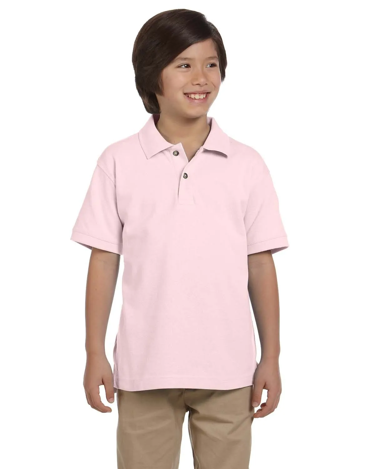 Harriton Youth Pique Knit Polo Shirt