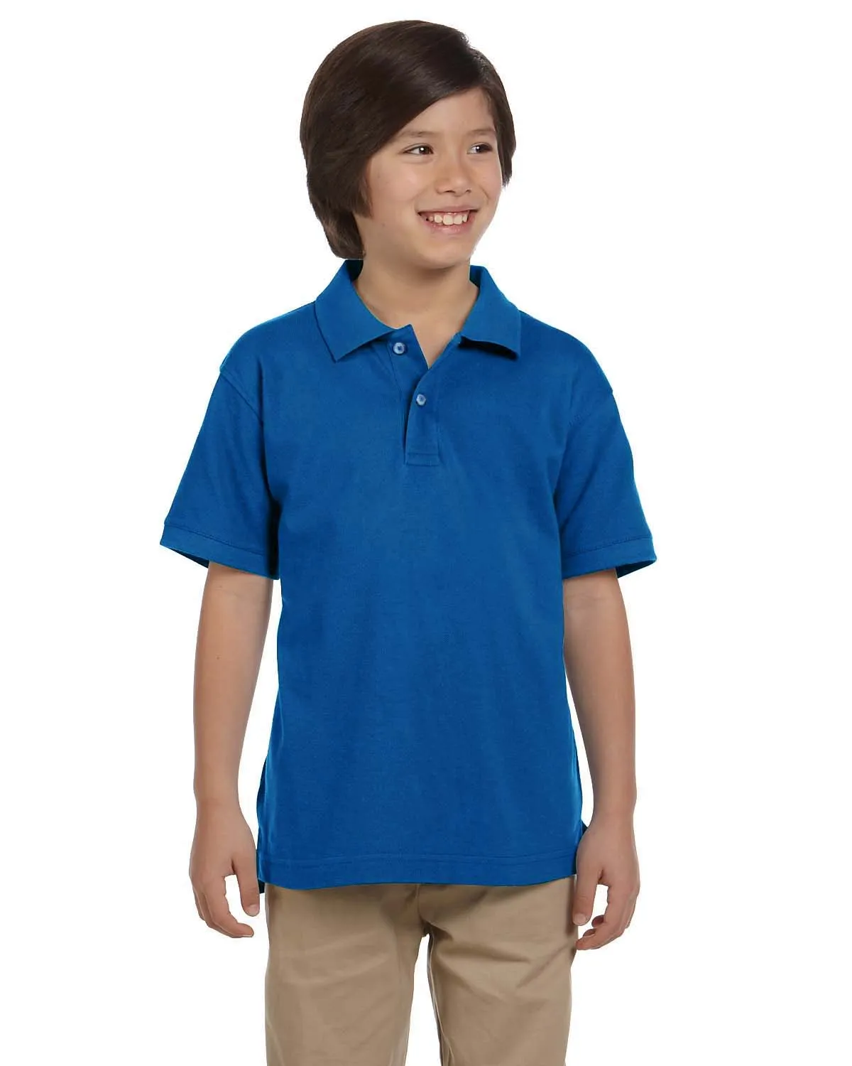 Harriton Youth Pique Knit Polo Shirt