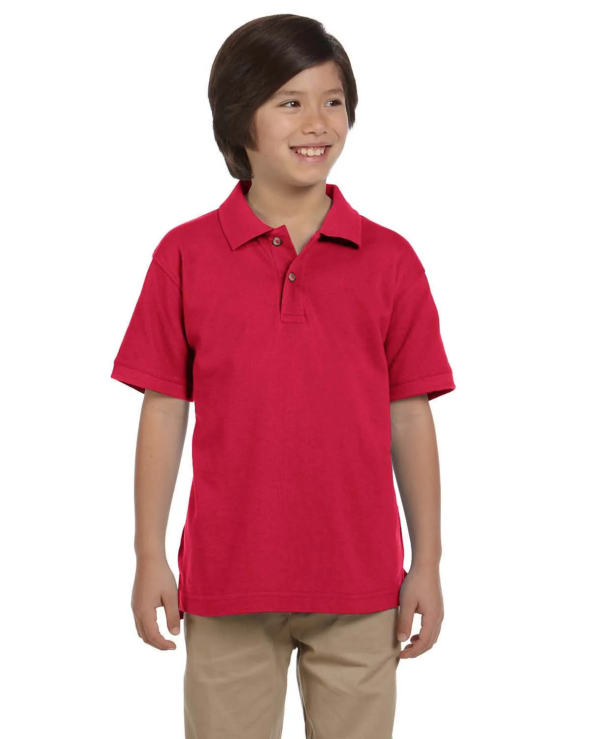 Harriton Youth Pique Knit Polo Shirt