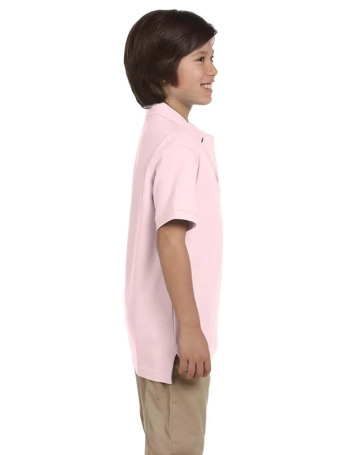 Harriton Youth Pique Knit Polo Shirt
