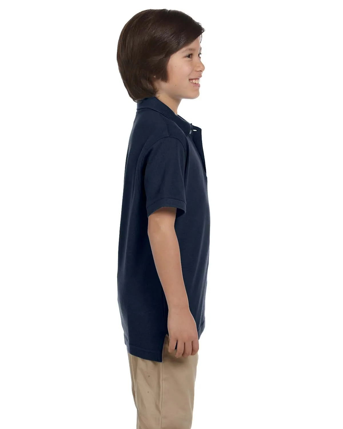 Harriton Youth Pique Knit Polo Shirt