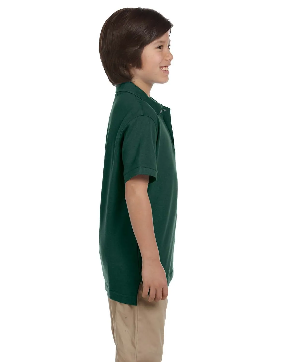 Harriton Youth Pique Knit Polo Shirt