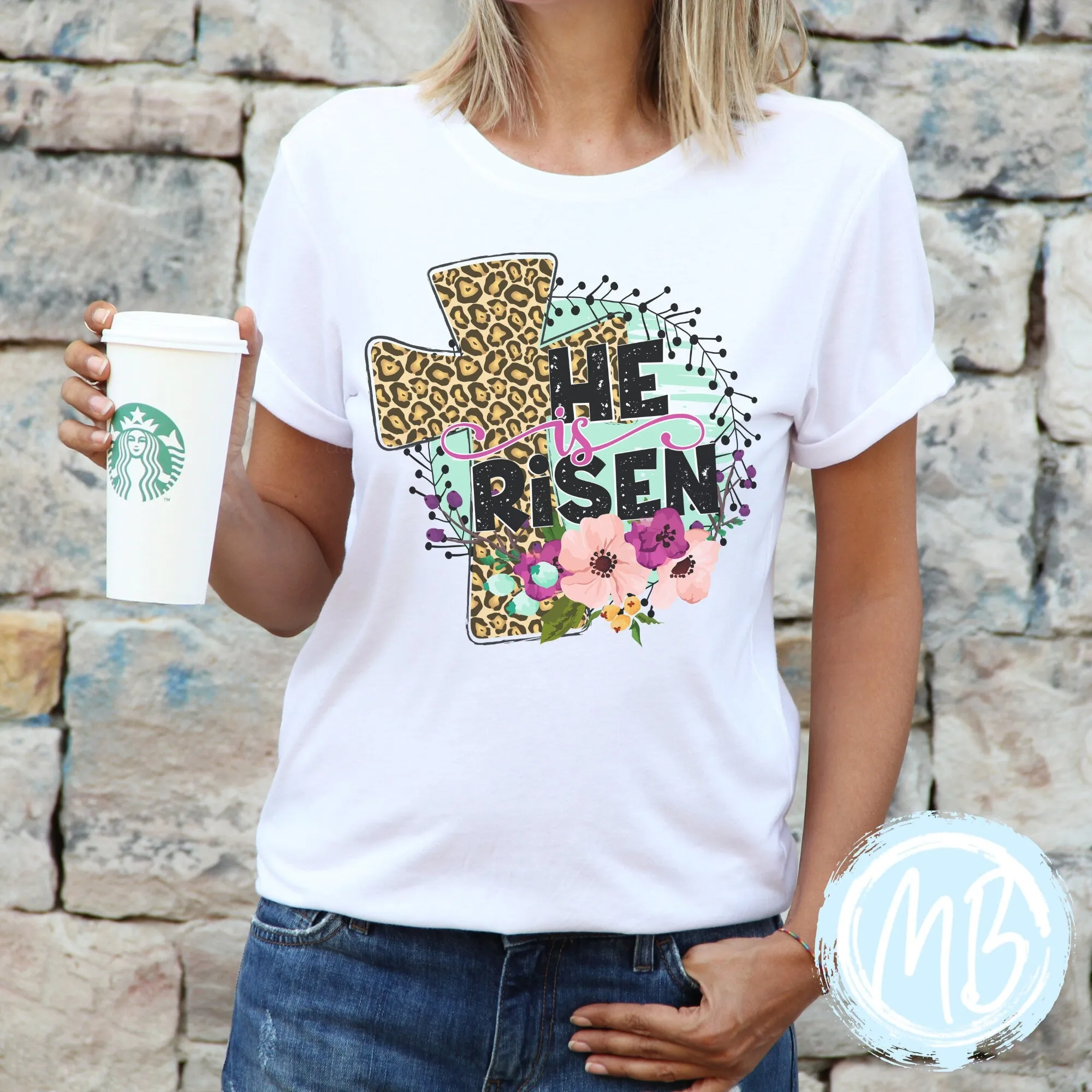 He Is Risen Tee