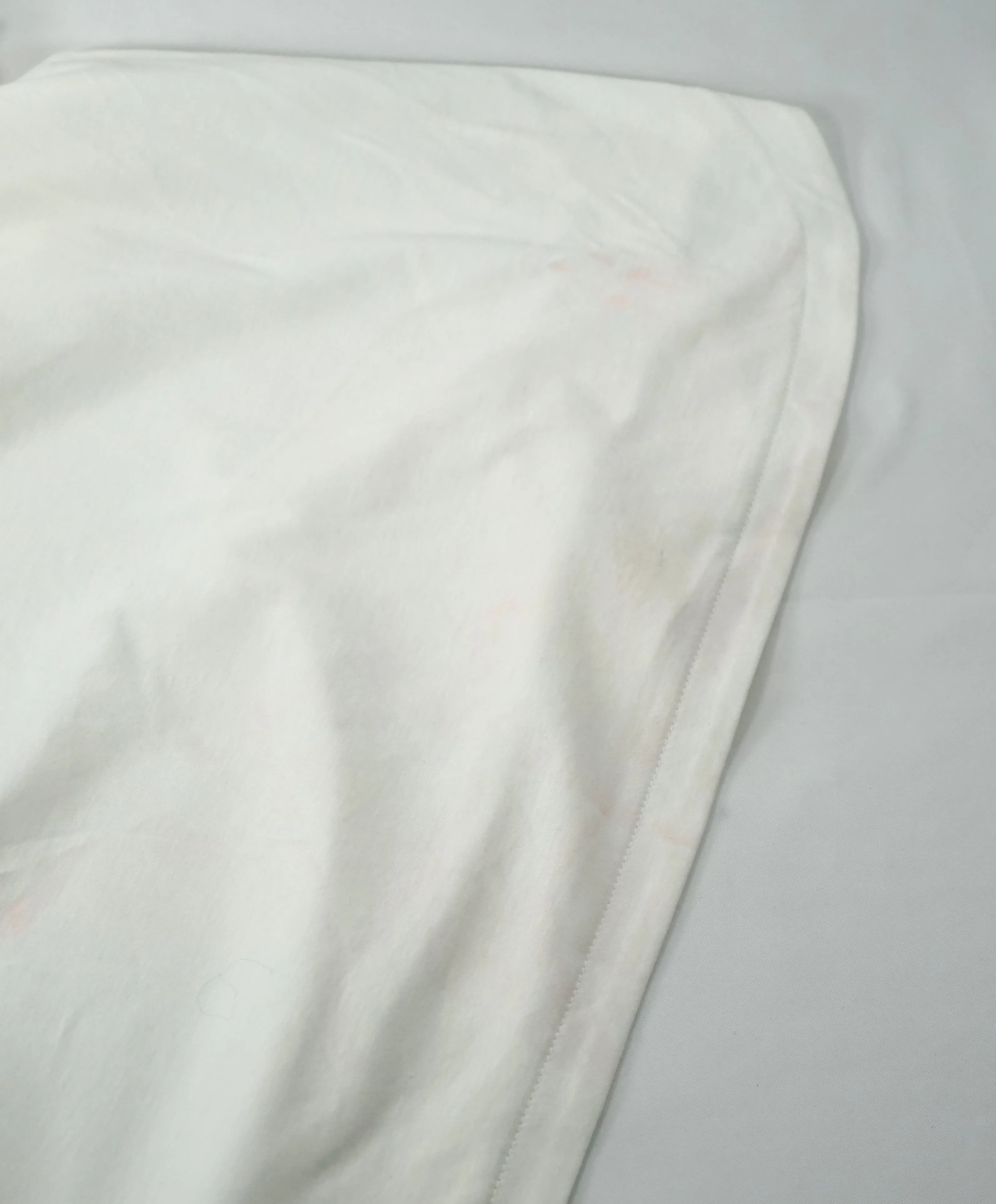 HELMUT LANG - “Rounded Ivory” Crew Neck Tee Cotton - L