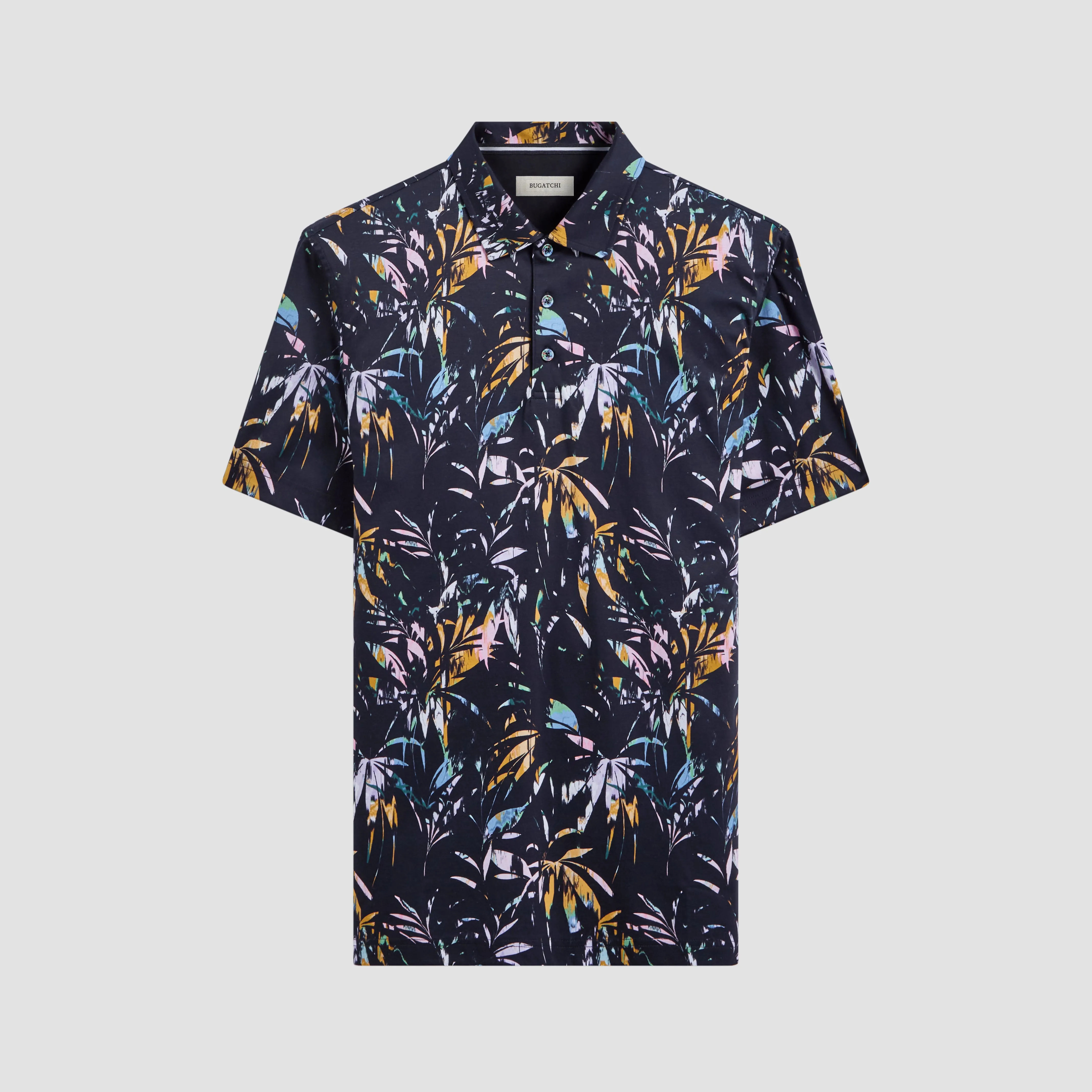 Hendrix Leaf Print Polo