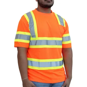 Hi-Viz Orange Class 3 Short Sleeve Mesh T-Shirt