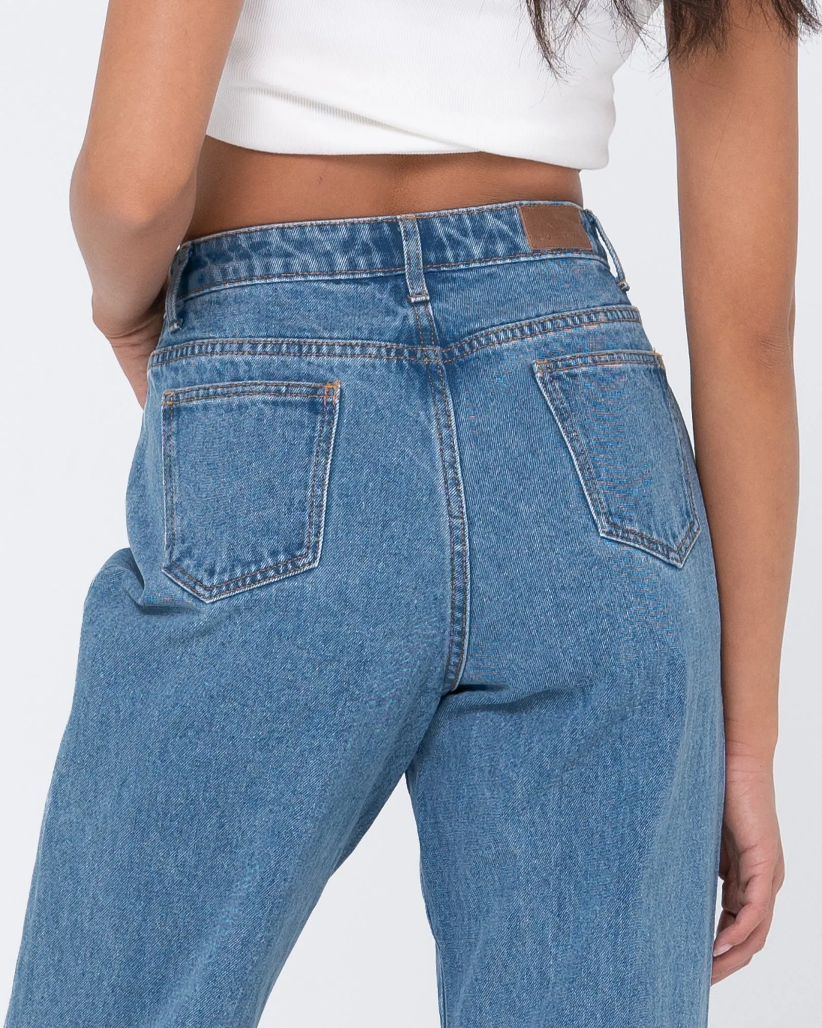 HIGH BAGGY JEAN - Sea Blue