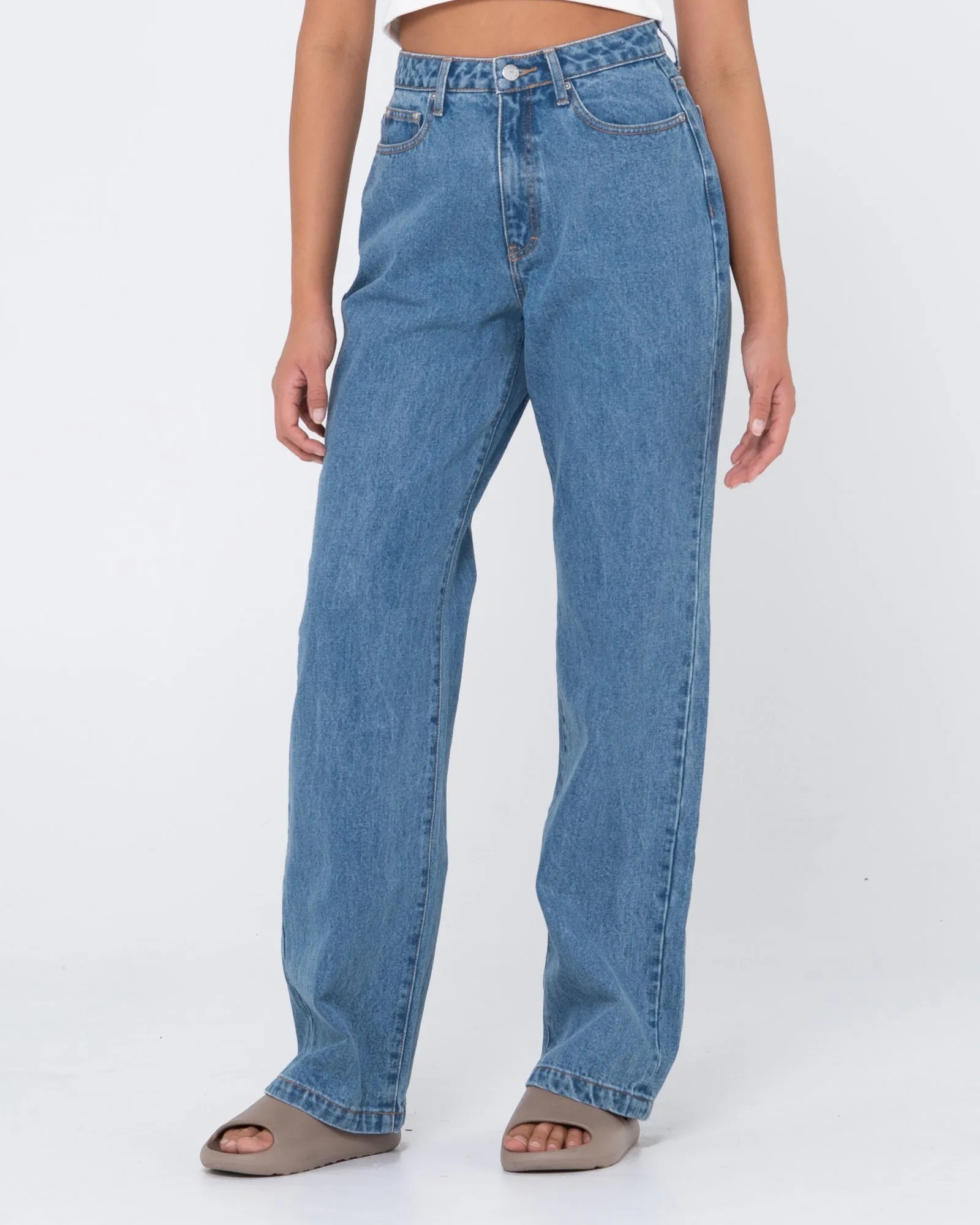 HIGH BAGGY JEAN - Sea Blue