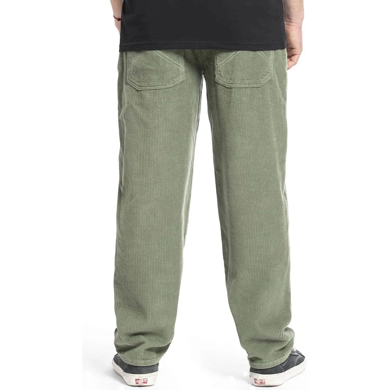 Homeboy x-tra BAGGY Cord pants OLIVE