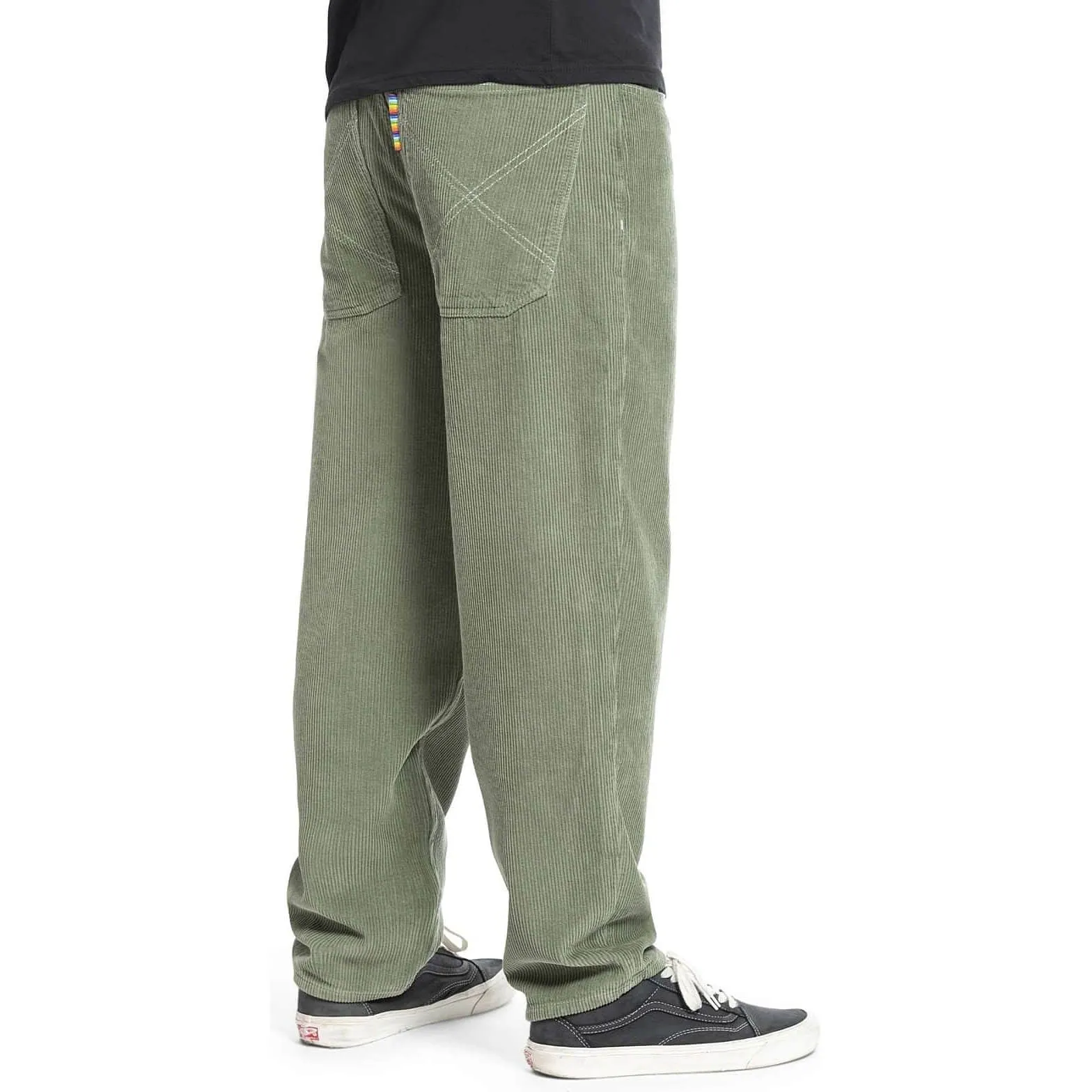 Homeboy x-tra BAGGY Cord pants OLIVE
