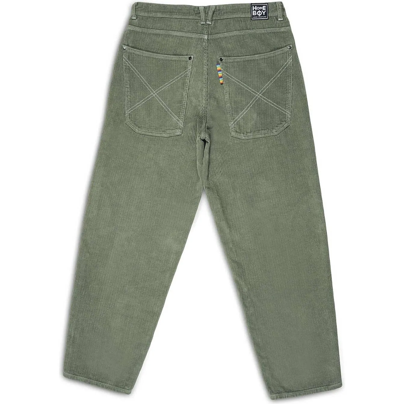 Homeboy x-tra BAGGY Cord pants OLIVE