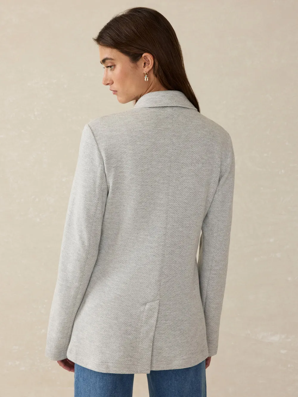 Inlet knit blazer