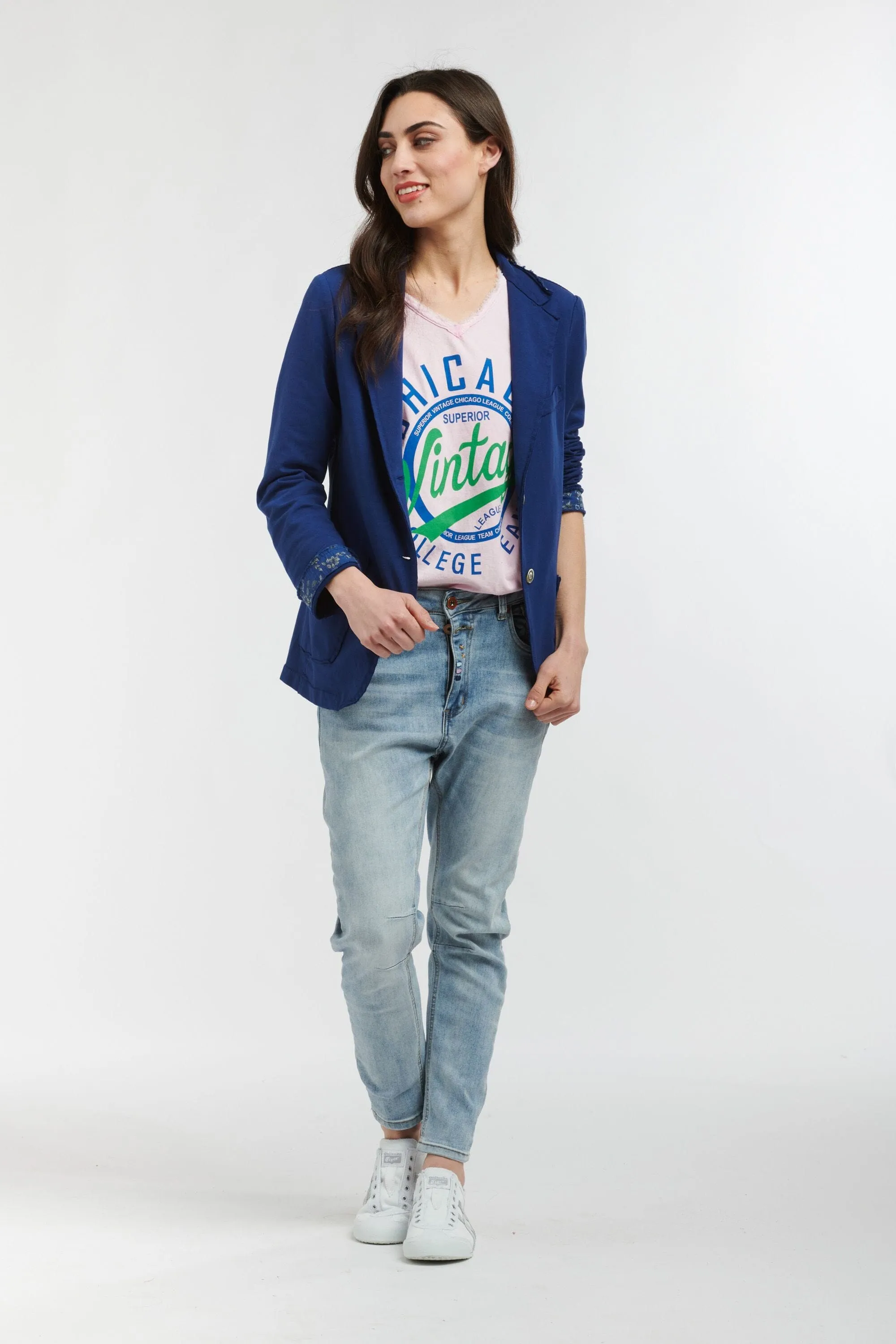 ITALIAN STAR Loafer Jacket - Sapphire