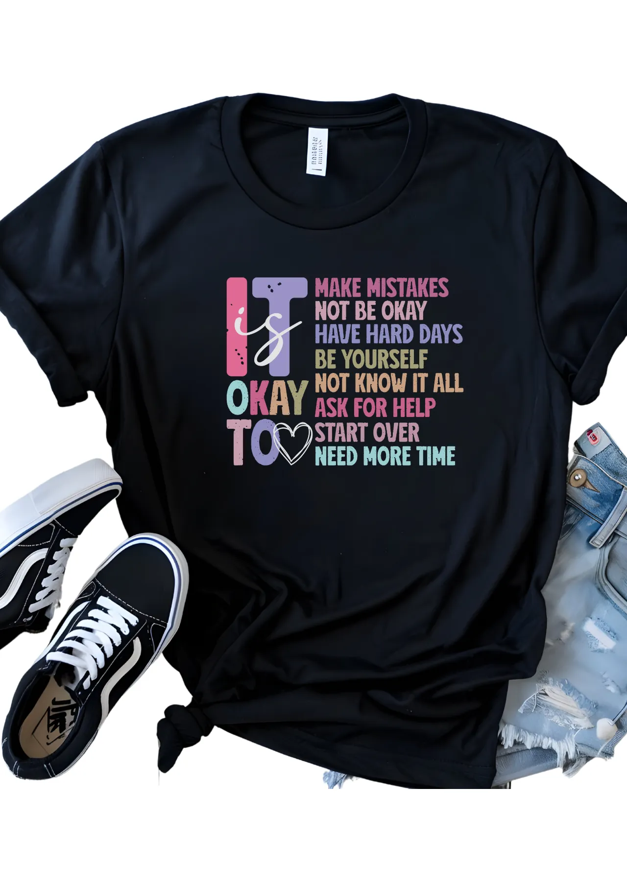 It's Okay to Be Human Bella Canvas T-Shirt
