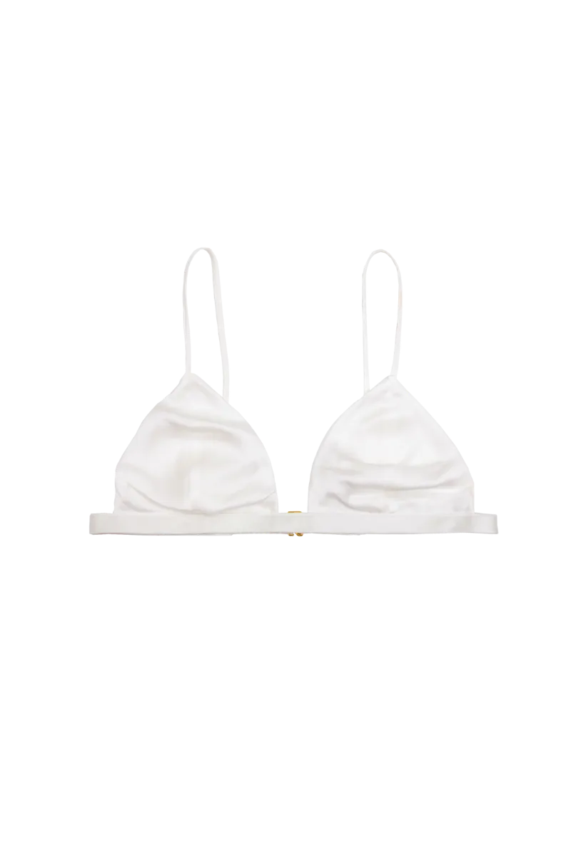IVY IVORY: SOFT CUP TRIANGLE BRA TOP