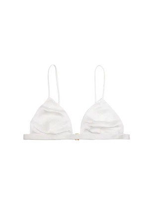 IVY IVORY: SOFT CUP TRIANGLE BRA TOP