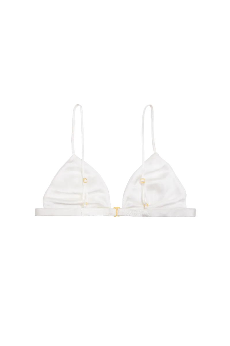 IVY IVORY: SOFT CUP TRIANGLE BRA TOP
