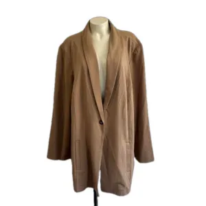 J. Jill Vicuña Beige one  front button soft shell blazer SZ 3X NWT