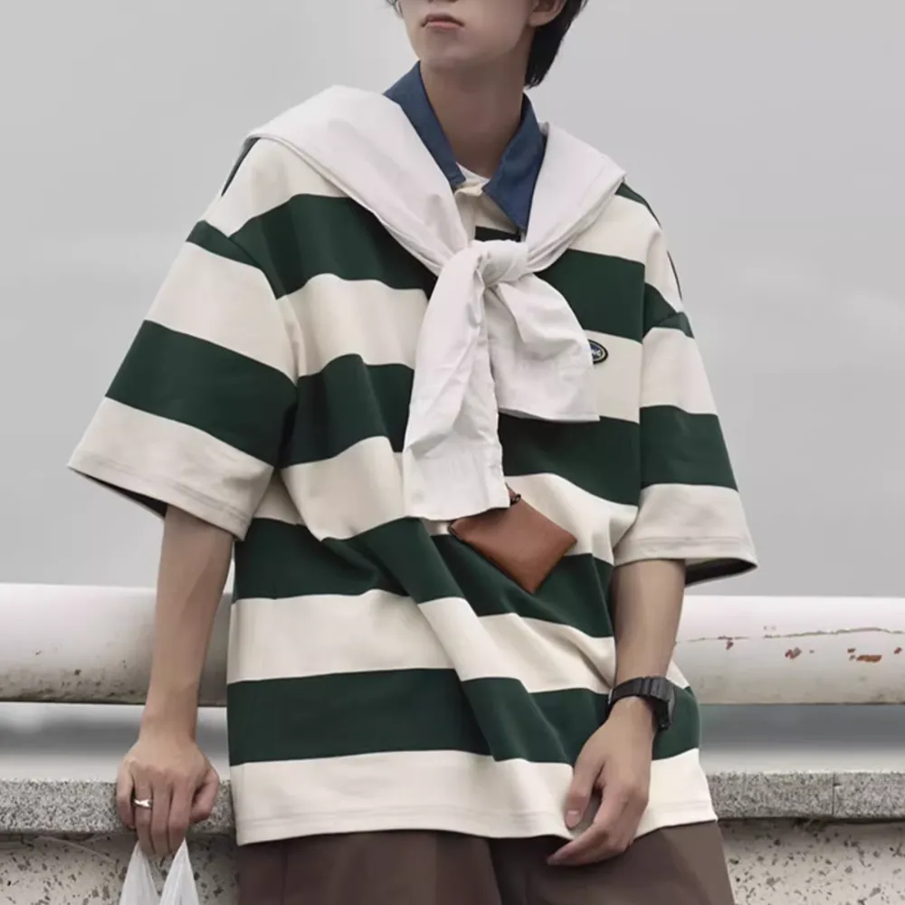 Japanese Contrast Polo Shirt
