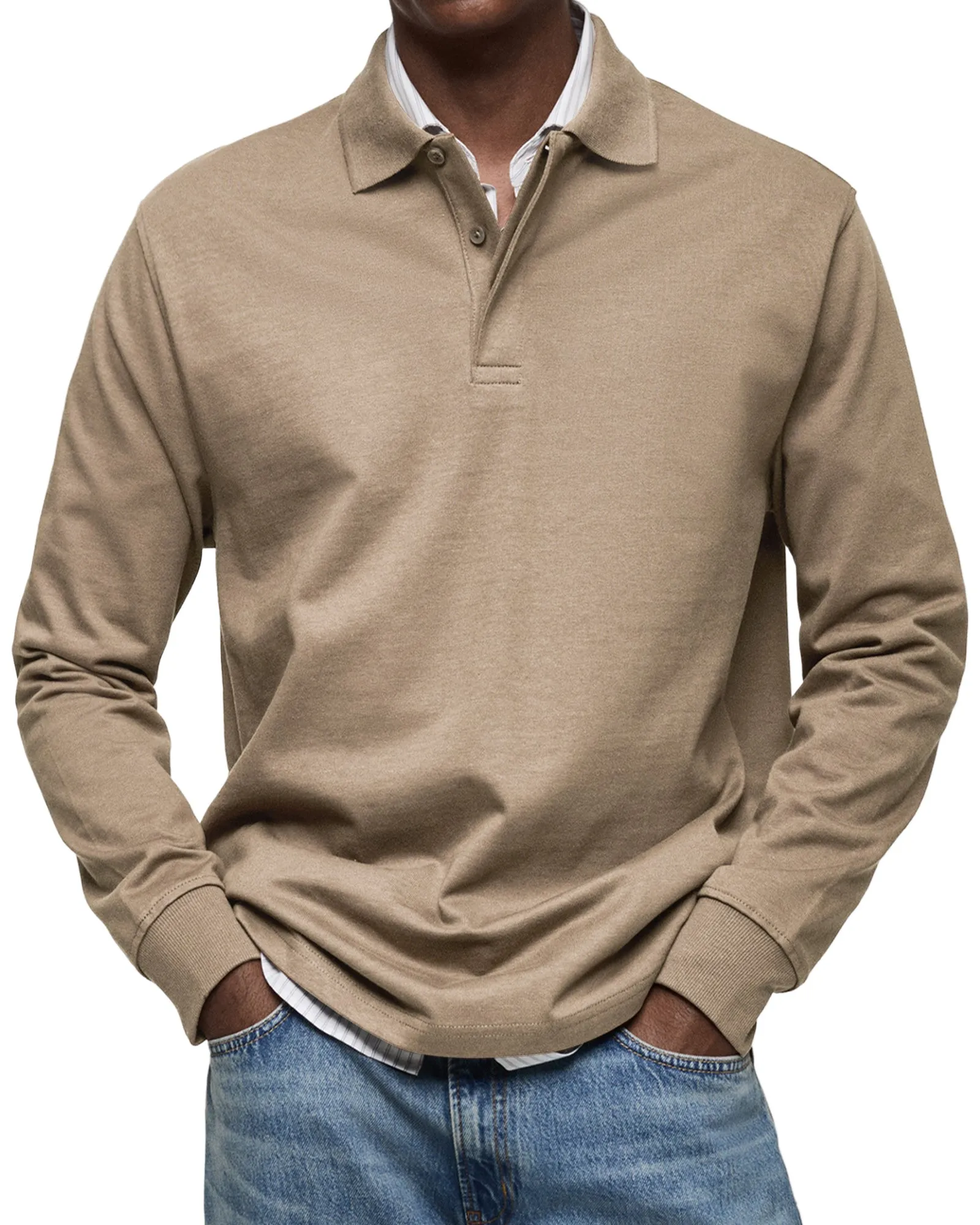 Jeph | Long Sleeve Casual Polo
