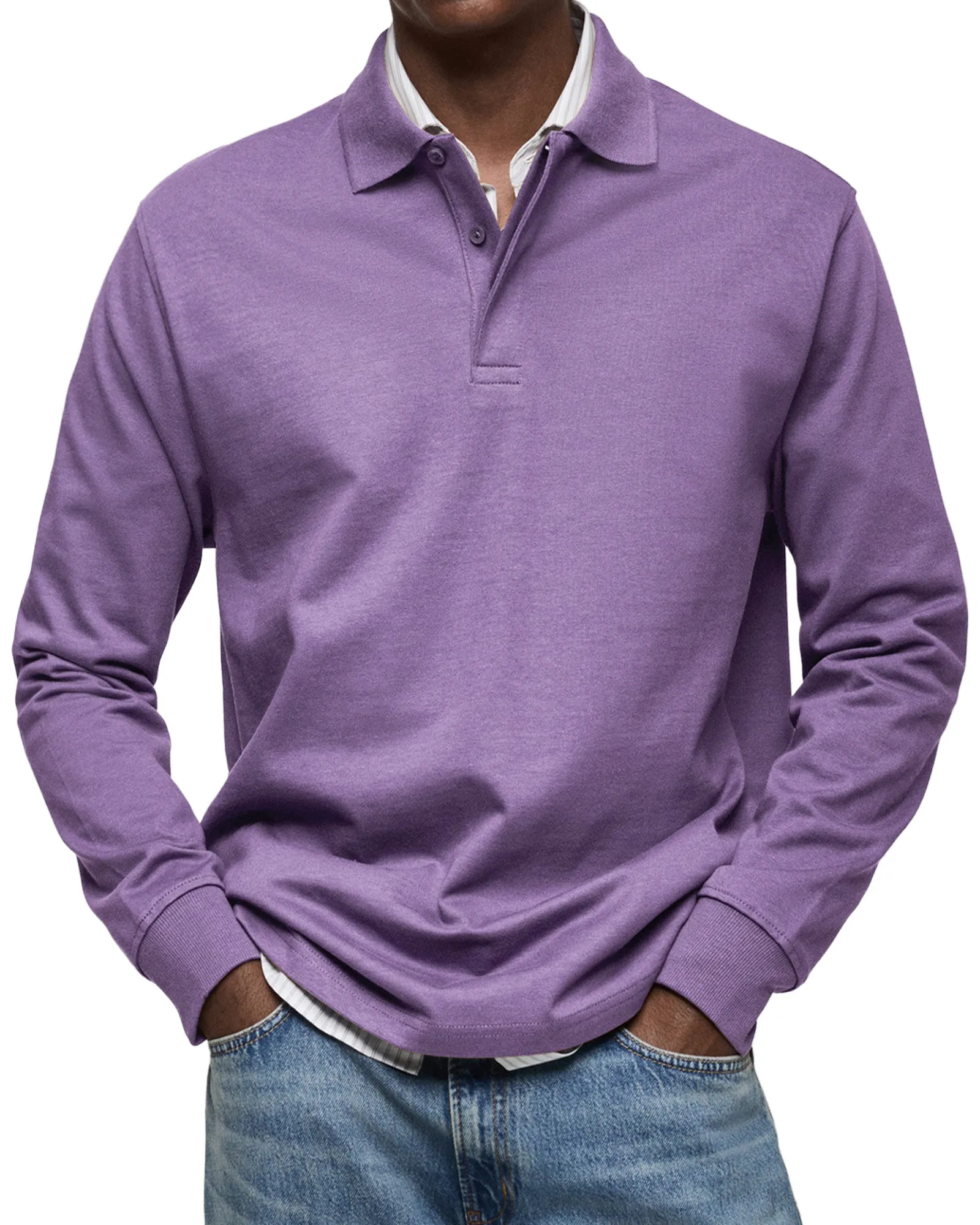 Jeph | Long Sleeve Casual Polo