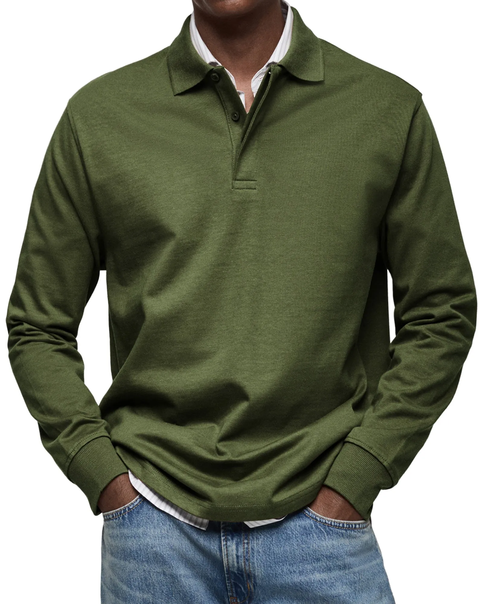 Jeph | Long Sleeve Casual Polo