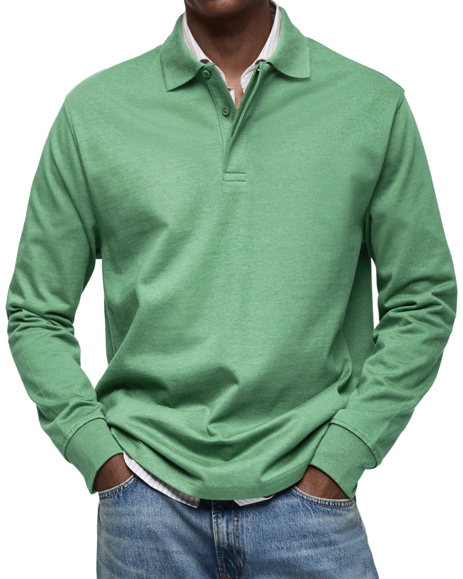Jeph | Long Sleeve Casual Polo