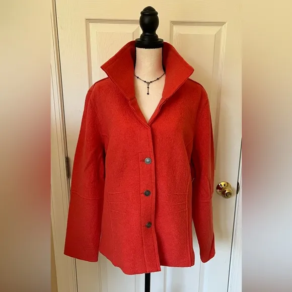 J.G. HOOK VINTAGE ORANGE WOOL JACKET BLAZER COAT 22W