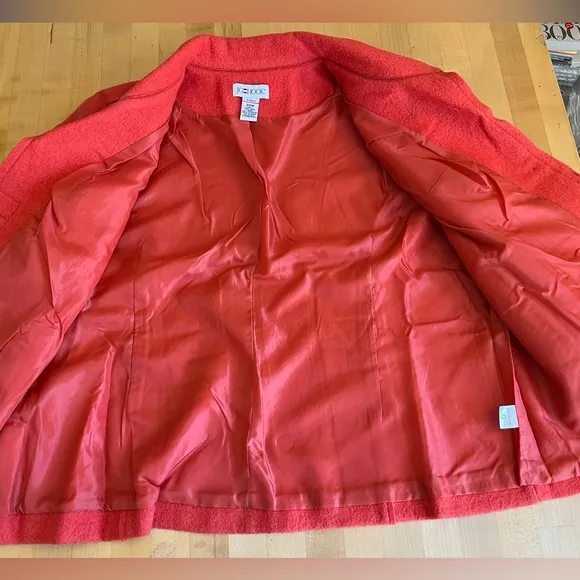 J.G. HOOK VINTAGE ORANGE WOOL JACKET BLAZER COAT 22W