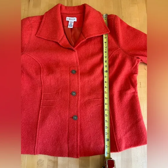 J.G. HOOK VINTAGE ORANGE WOOL JACKET BLAZER COAT 22W
