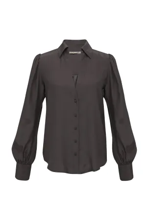 Jocelyn Glam Shirt Dark Grey