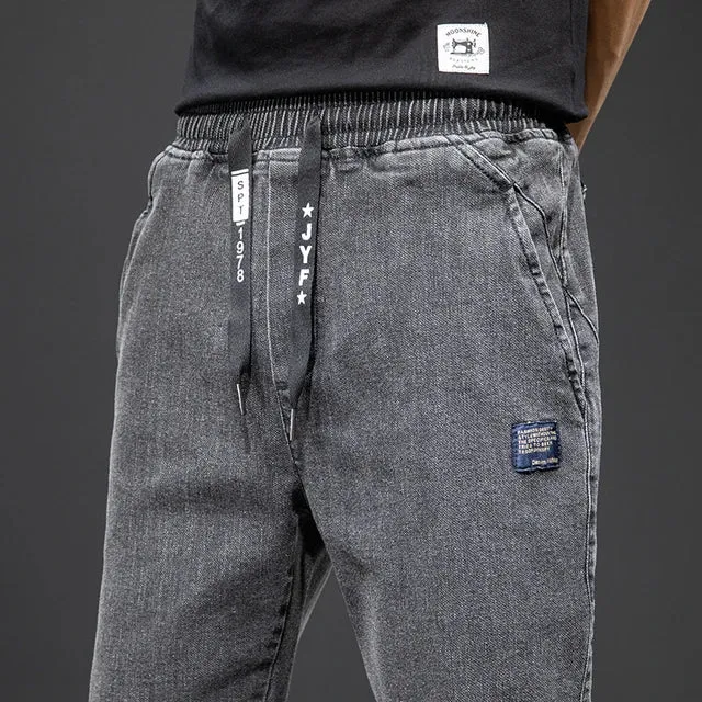 Jogger Max™ | Men's Streetwear Denim Jogging Pants | Relaxed Fit, Soft Cotton Blend, Elastic Waistband & Side Pockets