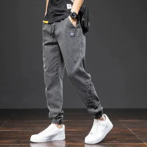 Jogger Max™ | Men's Streetwear Denim Jogging Pants | Relaxed Fit, Soft Cotton Blend, Elastic Waistband & Side Pockets