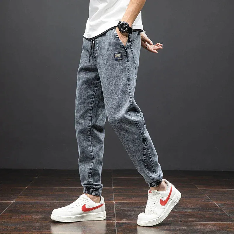 Jogger Max™ | Men's Streetwear Denim Jogging Pants | Relaxed Fit, Soft Cotton Blend, Elastic Waistband & Side Pockets