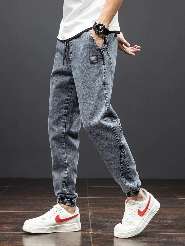 Jogger Max™ | Men's Streetwear Denim Jogging Pants | Relaxed Fit, Soft Cotton Blend, Elastic Waistband & Side Pockets