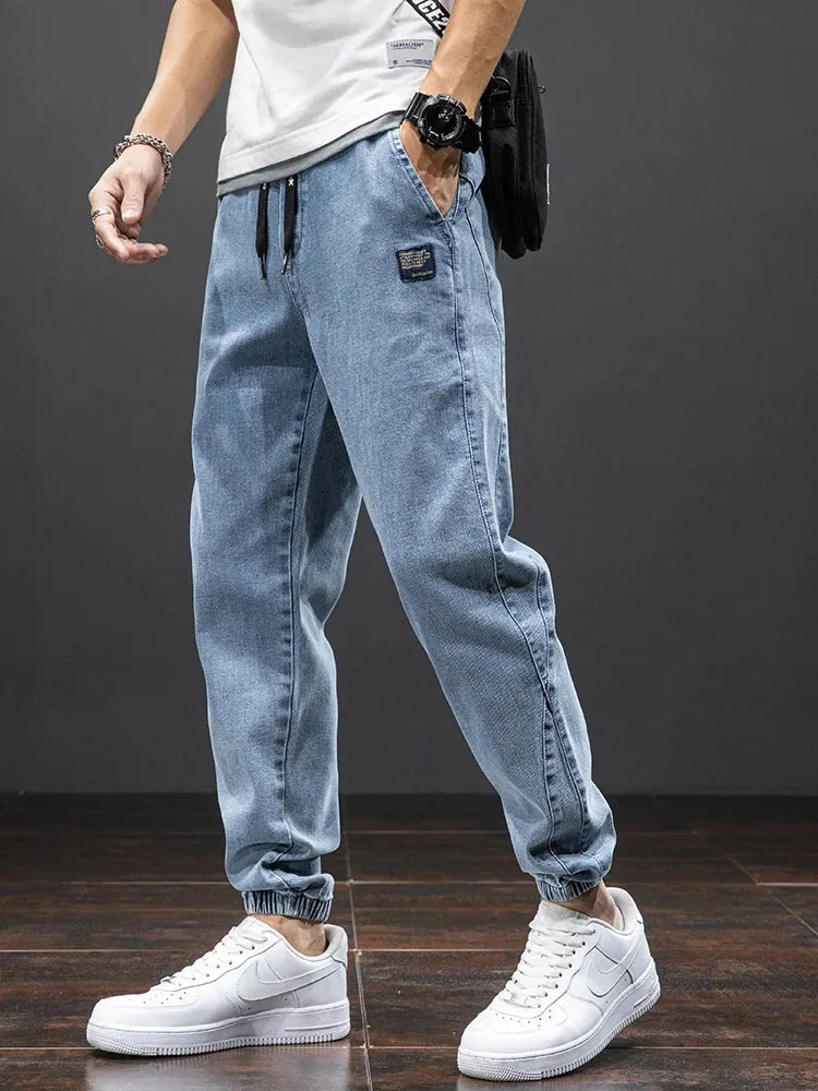 Jogger Max™ | Men's Streetwear Denim Jogging Pants | Relaxed Fit, Soft Cotton Blend, Elastic Waistband & Side Pockets