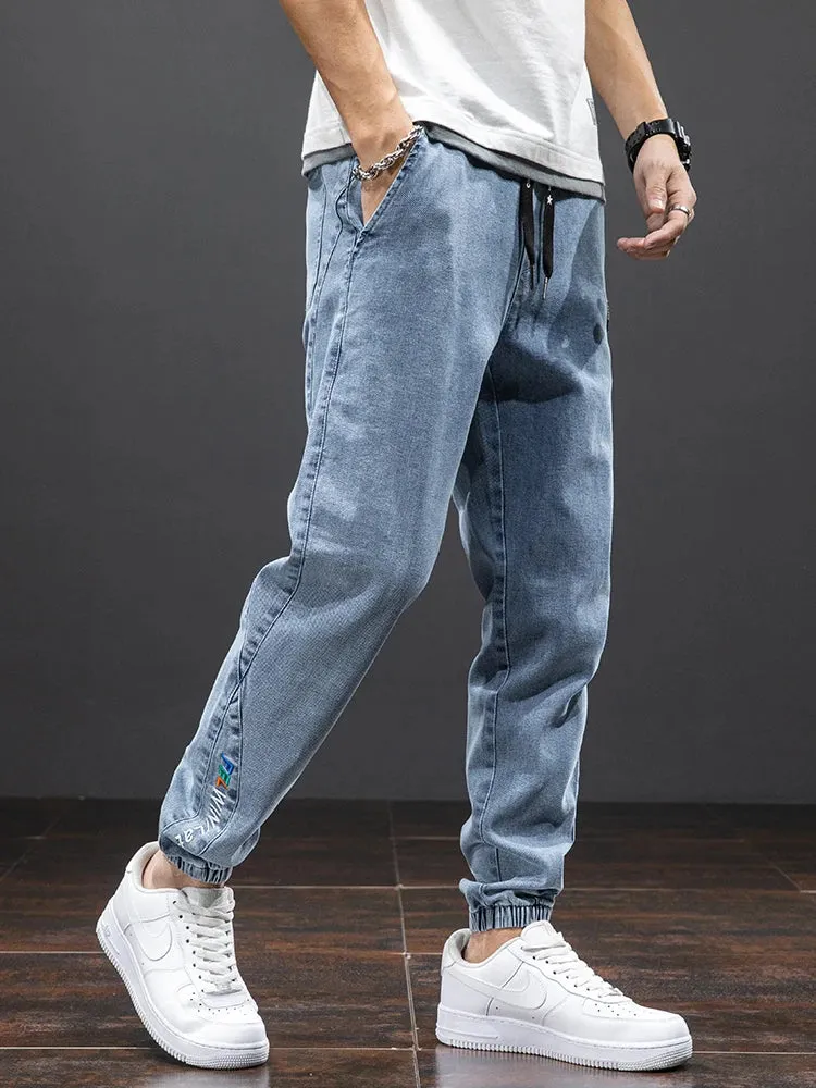 Jogger Max™ | Men's Streetwear Denim Jogging Pants | Relaxed Fit, Soft Cotton Blend, Elastic Waistband & Side Pockets