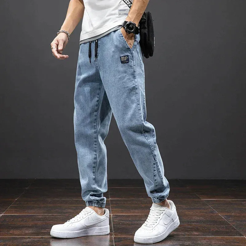 Jogger Max™ | Men's Streetwear Denim Jogging Pants | Relaxed Fit, Soft Cotton Blend, Elastic Waistband & Side Pockets