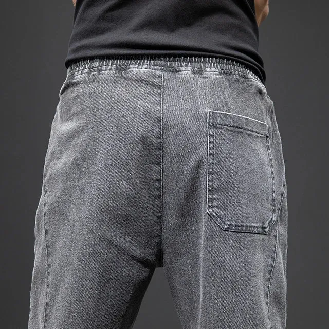 Jogger Max™ | Men's Streetwear Denim Jogging Pants | Relaxed Fit, Soft Cotton Blend, Elastic Waistband & Side Pockets