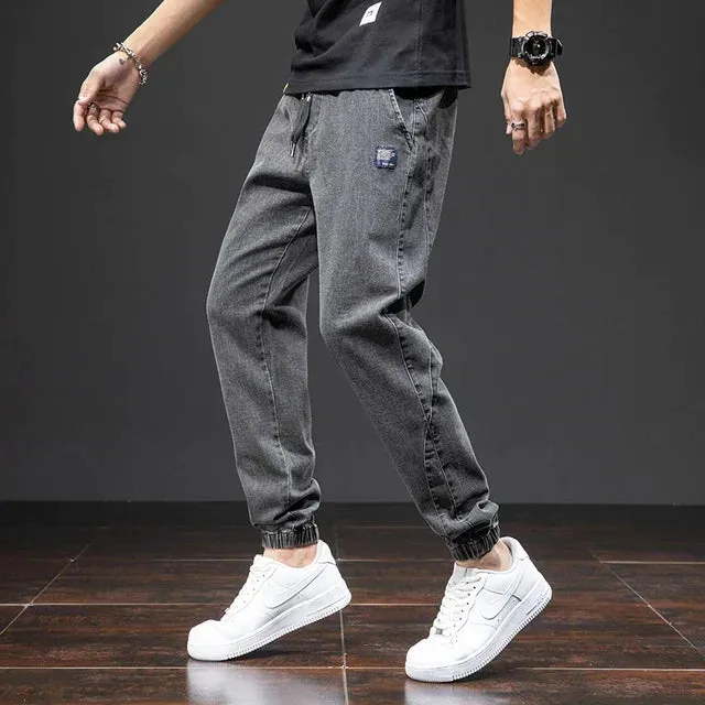 Jogger Max™ | Men's Streetwear Denim Jogging Pants | Relaxed Fit, Soft Cotton Blend, Elastic Waistband & Side Pockets