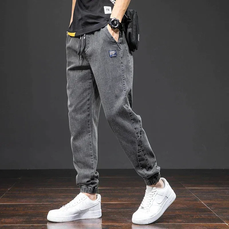 Jogger Max™ | Men's Streetwear Denim Jogging Pants | Relaxed Fit, Soft Cotton Blend, Elastic Waistband & Side Pockets