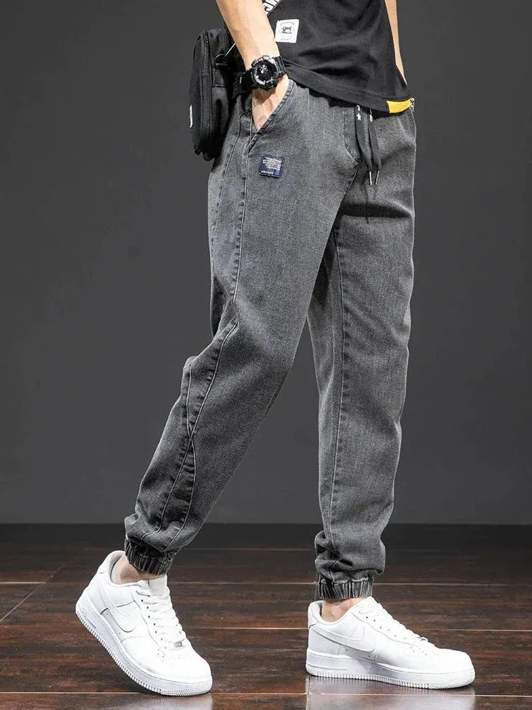 Jogger Max™ | Men's Streetwear Denim Jogging Pants | Relaxed Fit, Soft Cotton Blend, Elastic Waistband & Side Pockets