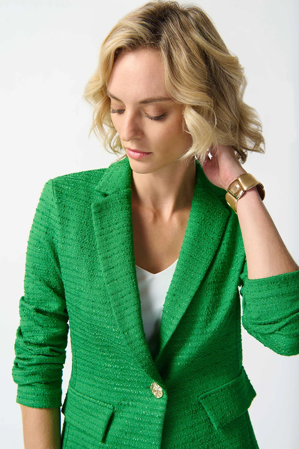 Joseph Ribkoff Bouclé Boxy Blazer Jr242196