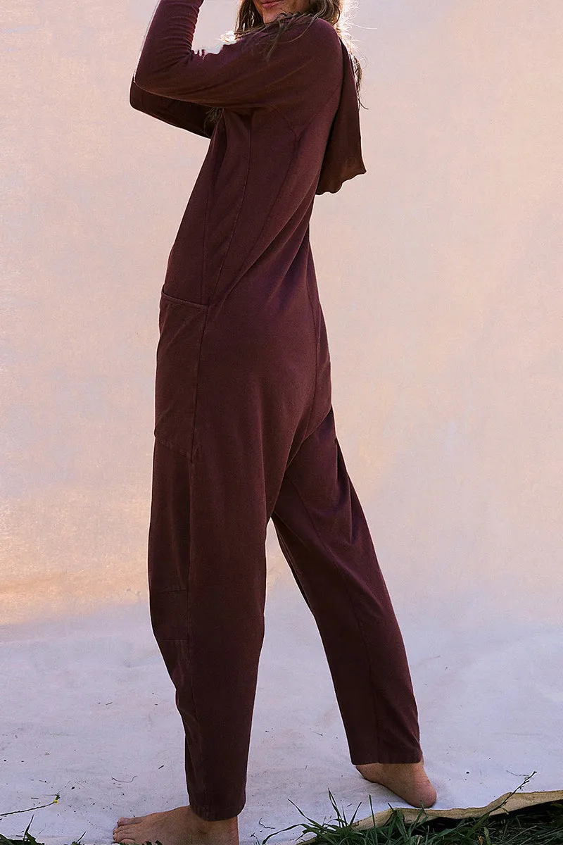 JS3212 Long Sleeve Baggy Jumpsuits