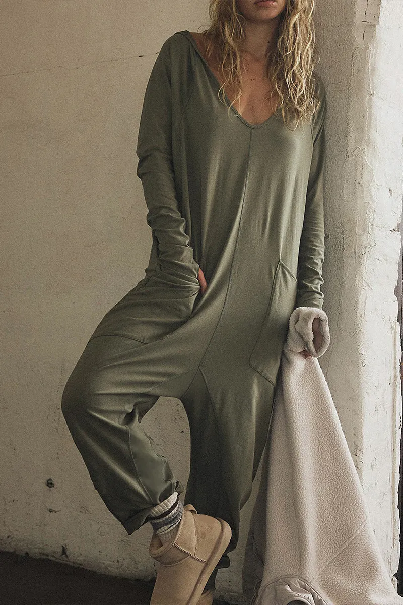 JS3212 Long Sleeve Baggy Jumpsuits