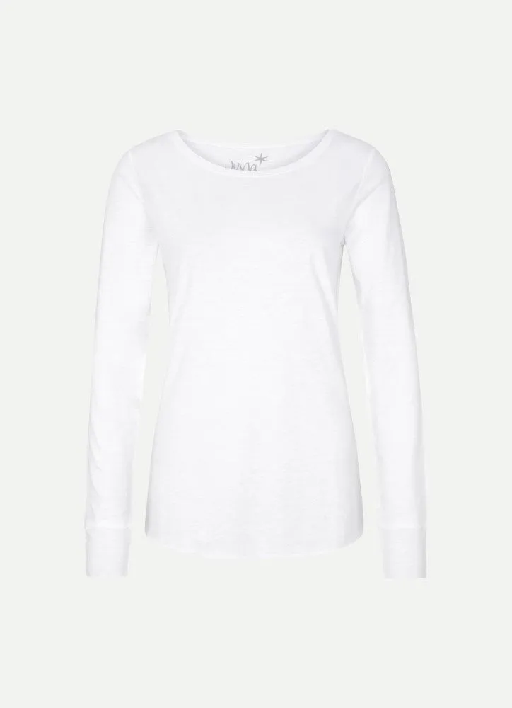 Juvia Long Sleeve  Crew Neck Tee J81500113