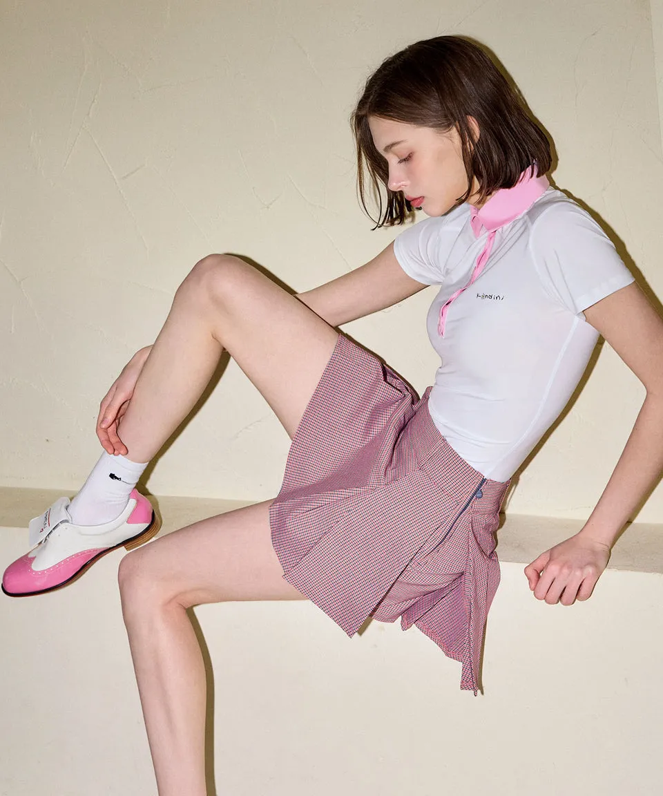 KANDINI EdgeLine Short Sleeve Polo - Pink